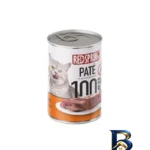 نمای بسته بندی کنسرو غذای گربه رداسپرینگ مدل Pate Pack با طعم بره، ماهی، مرغ،جگر و گوساله وزن ۲.۴ کیلوگرم بسته ۶ عددی اصل برچ