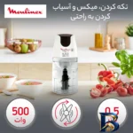 نمای جزئیات خردکن مولینکس مدل DJ۴۵۰ اصل پرداخت و جزئیات مواد
