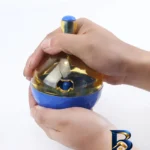 نمای کناری اسباب بازی سگ و گربه مدل توپ تعادلی باکیفیت پروفایل و ساختار