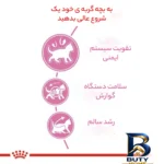 نمای جلو غذای خشک گربه عقیم شده رویال کنین مدل Regular Sterilised وزن 2 کیلوگرم طراحی و جزئیات کلیدی