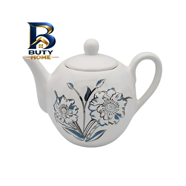 قوری گرد برجسته مدل کد 11163xBbluo
