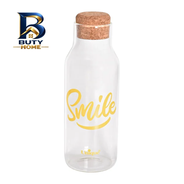 بطری آب یونیک طرح smile کد 3071 با گنجایش 1.03 لیتر