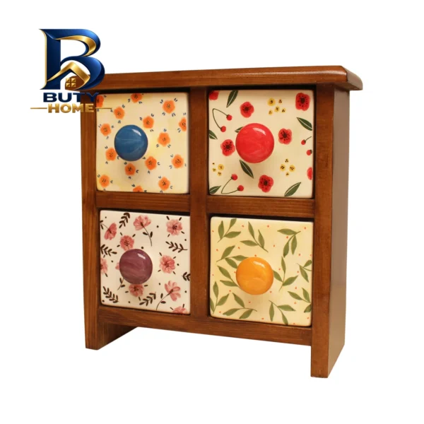 جاادویه ۴ پارچه مدل سرامیکی و چوبی کد 04-01