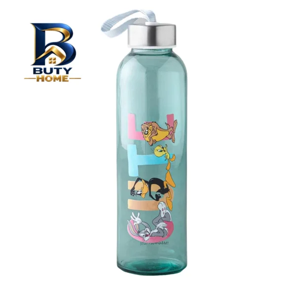 بطری آب شیشه ای انگلیش هوم مدل Looney گنجایش 0.5 لیتر