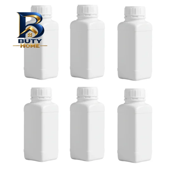 بطری پلی اتیلن مکعبی با گنجایش 0.5 لیتر بسته 6 عددی