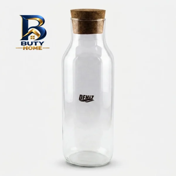 بطری شیشه ای مدل در چوب پنبه کد 9024