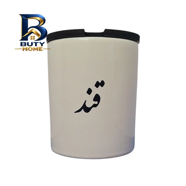 جای ادویه طرح قند با درب چوبی