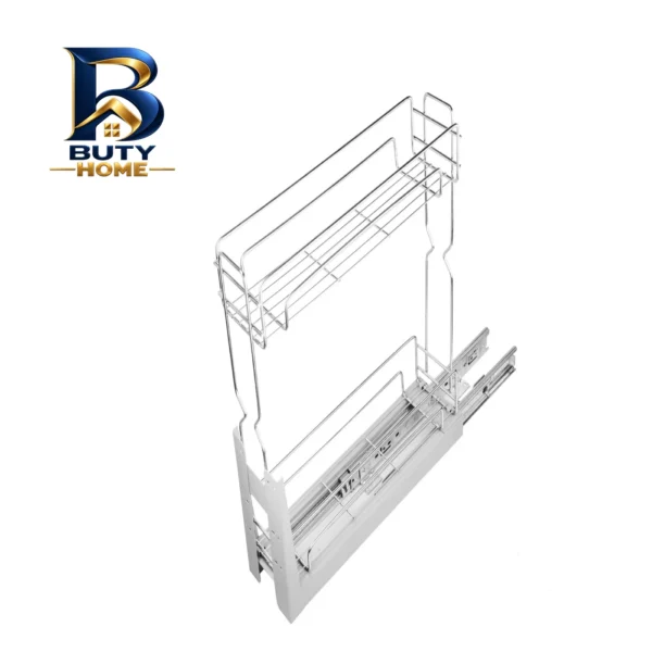 سبد نظم دهنده استیل ایکس مدل کف ریل دو طبقه کد K۱۵ اصل