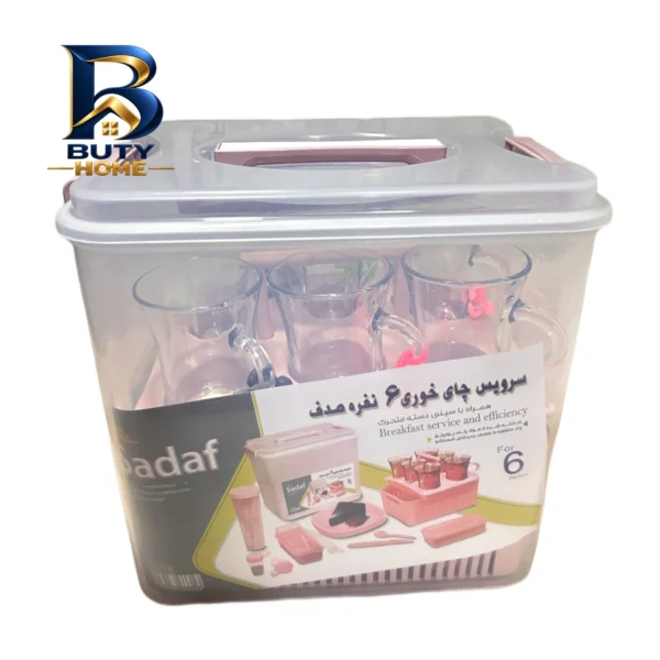 سبد پیک نیک ۳۴ پارچه صدف مدل صبحانه خوری کد s۳۴ اصل