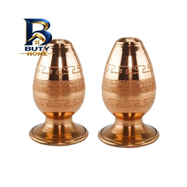 نمکدان مسی مدل تخم مرغ پرداز کد ZH۲۷۲.۱ بسته دو عددی اصل