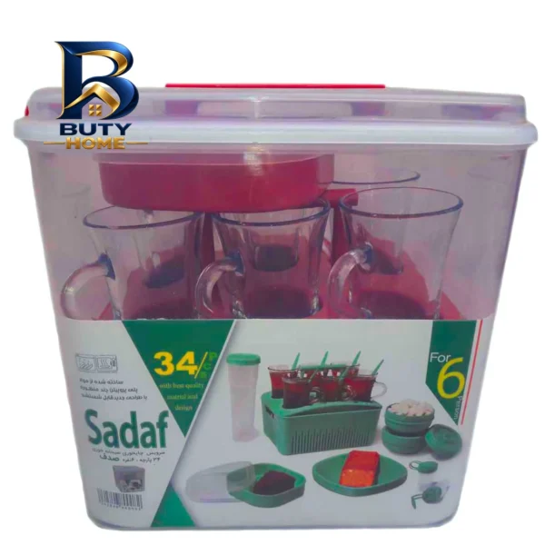 سبد پیک نیک صدف ۳۴ پارچه با کد ۱۲۳