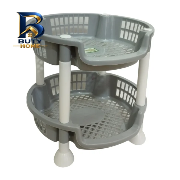 سبد پیاز و سیب زمینی پارسا پلاستیک مدل 2 طبقه