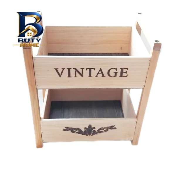 سبد سیب زمینی و پیاز دوطبقه طرح Vintage کدv۲۱ اصل