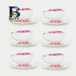 سرویس چای خوری ۱۲ پارچه ۶ نفره مدل dantella f شاهین