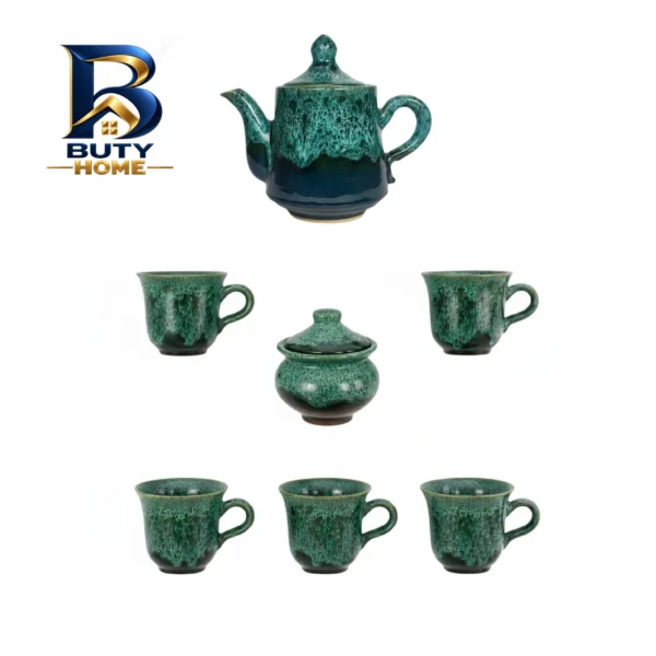 سرویس چای خوری ۷ پارچه طرح شره ای کد ۲