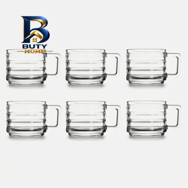 لیوان پاشاباغچه مدل Bricks کد 55833 بسته شش عددی