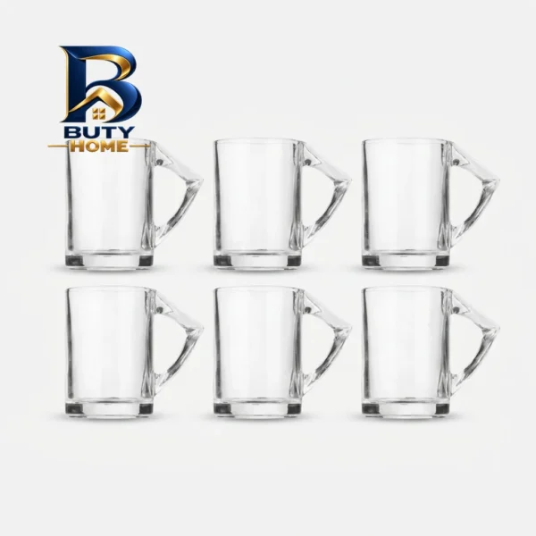لیوان بلور و شیشه اصفهان مدل نیلوفر بسته 6 عددی