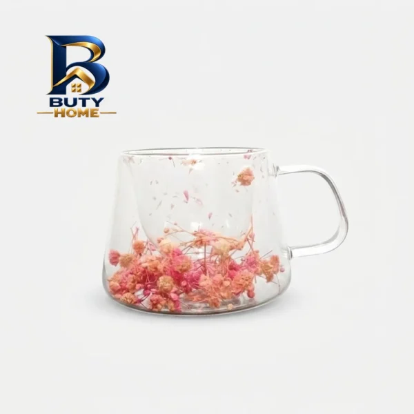 فنجان مدل دوجداره گلدار اصل