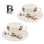 سرویس قهوه خوری ۴ پارچه دو نفره مدل زرین کد ۲۴۳۵P۴xalb اصل