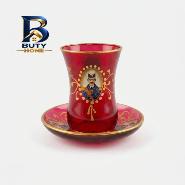 سرویس چای خوری ۱۲ پارچه پاشاباغچه با طرح شاه عباسی