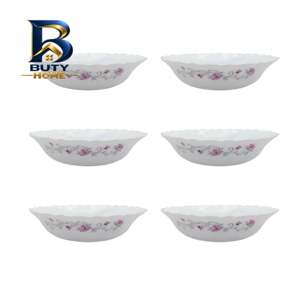 کاسه پارس اپال طرح لیندا کد 124S بسته ۶ عددی
