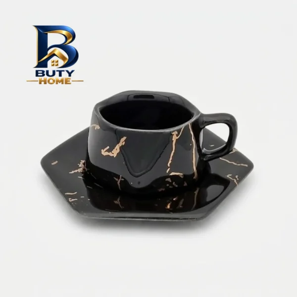 فنجان و نعلبکی شش ضلعی مدل 14401xr