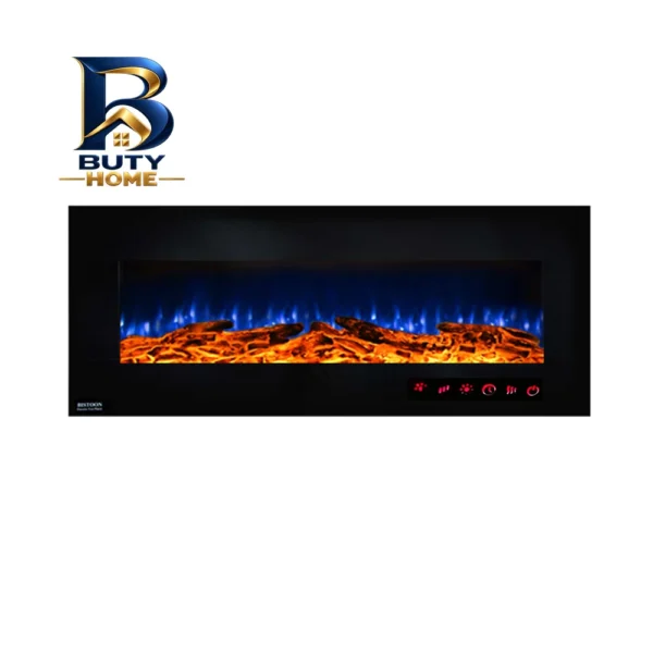 شومینه دیواری برقی بیستون مدل B.C_۱۳۰_T_W۱۶_L۴.bs اصل