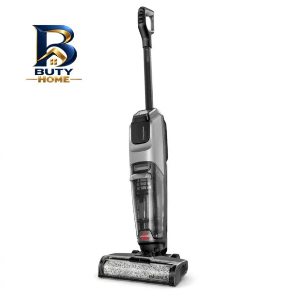 جارو شارژی عصایی بیسل مدل CrossWave OmniForce EDGE ۴۰۰۰E با باتری ۲۵۰۰mAh، توان مکش ۳۱ AirW، سه حالت کاری PowerVac، PowerMop و Turbo، مخزن زباله ۶۶۰ میلی لیتری، مایعات ۴۴۰ میلی برس خودتمیزشونده فناوری ZEROGAP اصل