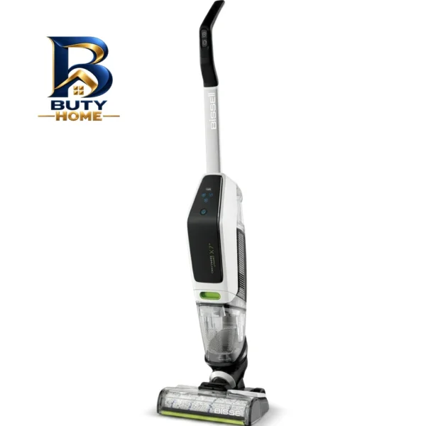 جارو شارژی عصایی بیسل مدل CrossWave X۷ Plus Cordless ۳۴۰۱Z با باتری لیتیومی ۳۰۰۰mAh، موتور ۲۵۰ وات، مکش و شست وشوی هم زمان سطوح سخت مانند سرامیک، لمینت پارکت، وزن ۴.۵ کیلوگرم صدای کم ۷۵ دسی بل اصل