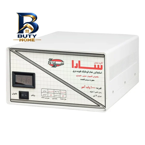 استابیلایزر سارا مدل T۱۱۰۰S ظرفیت ۱۰۰۰ ولت آمپر اصل