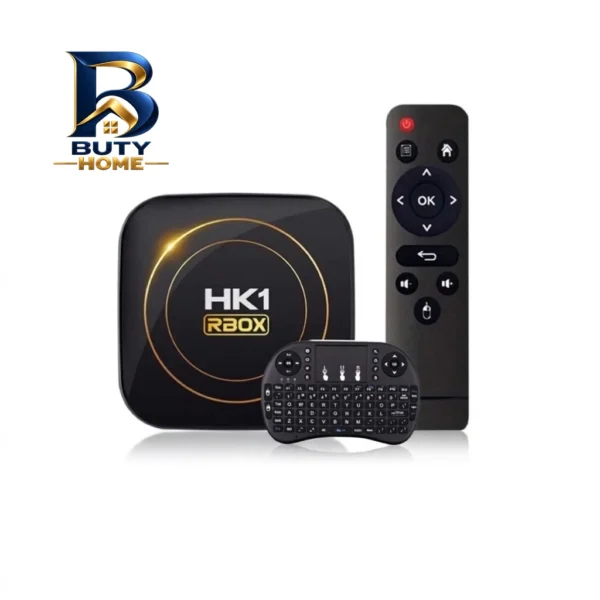 اندروید باکس مدل HK۱ RBOX ۶۴/۴GB به همراه کیبورد بی سیم اصل