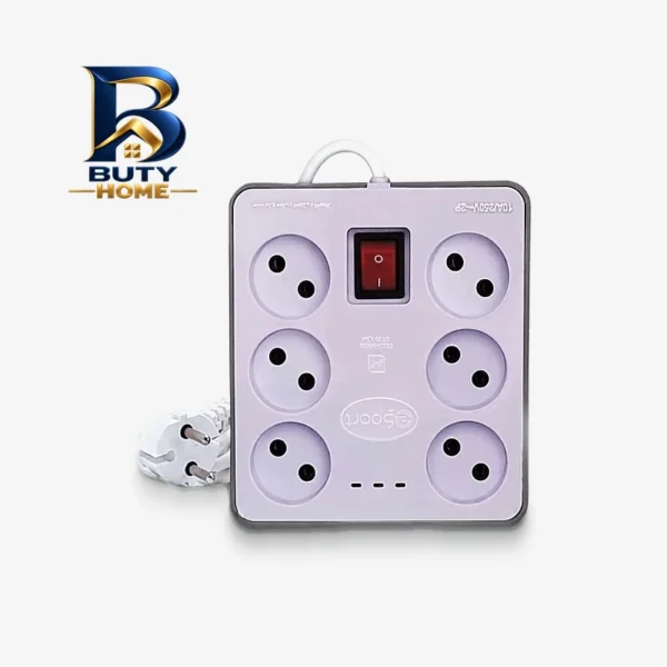 محافظ ولتاژ برق اسپارت مدل ۶ خانه