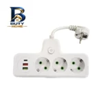 چندراهی برق مدل حرفه ای با پورت USB و تایپ C