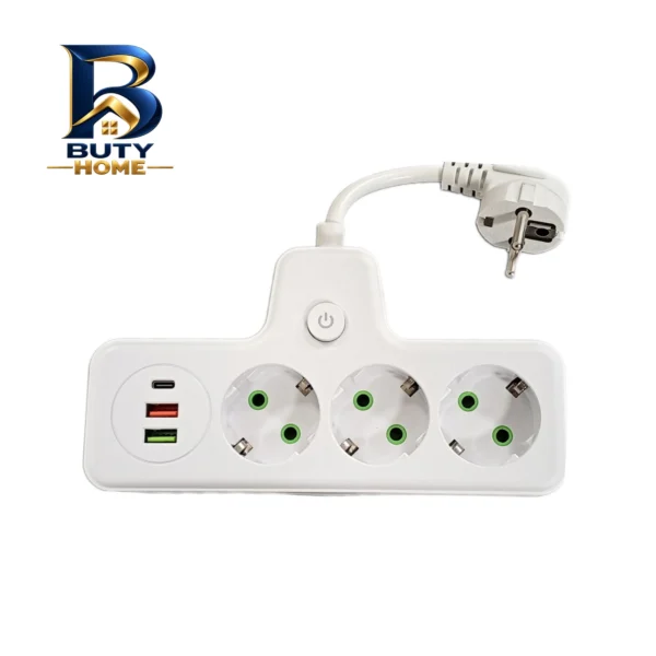 چندراهی برق مدل حرفه ای با پورت USB و تایپ C