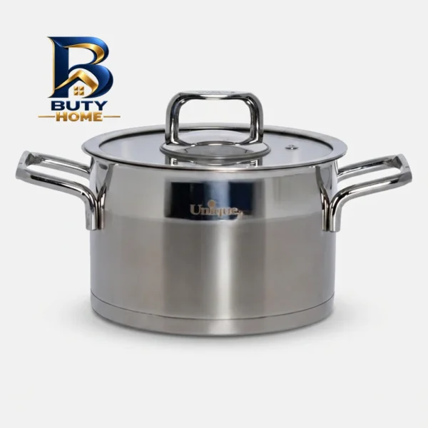 قابلمه یونیک با در شیشه ای و بدنه استیل