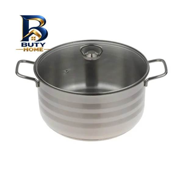 قابلمه دستی لوکس با در شیشه ای و بدنه استیل