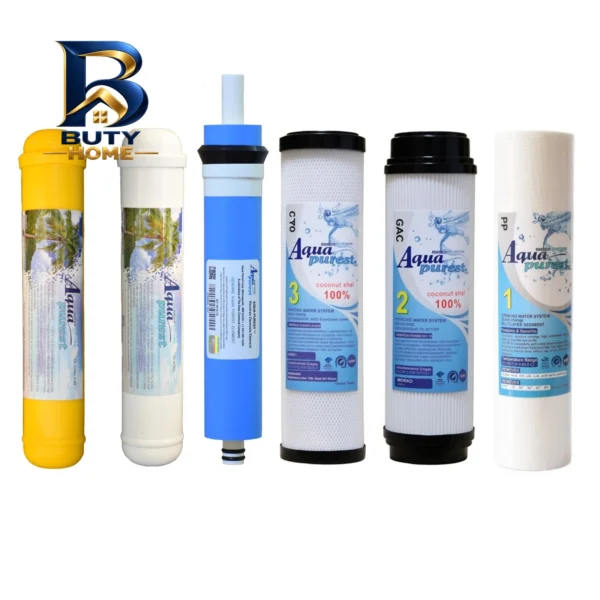 فیلتر دستگاه تصفیه آب آکوا پیورست مدل RO FILTER 03 مجموعه 6 عددی