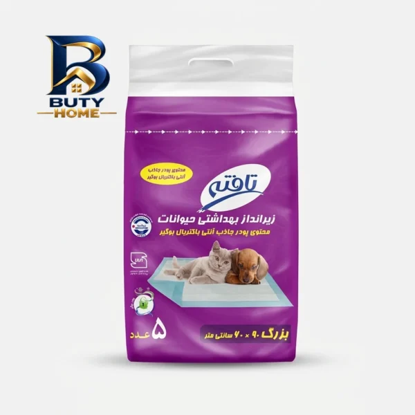 زیرانداز بهداشتی حیوانات خانگی مدل 6090 بسته 5 عددی