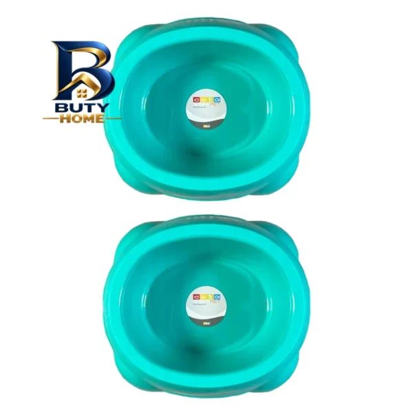 ظرف آب و غذای گربه سگ شهرپت مدل Cyan بسته 2 عددی