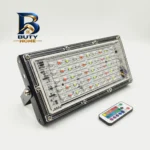 پروژکتور 50 وات نوراک مدل RGB ریموات دار چند رنگ
