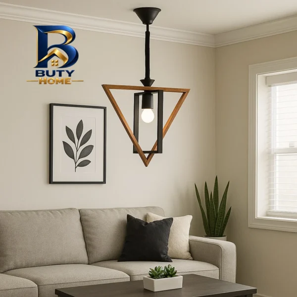 چراغ آویز شاهان تک مدل WOOD۱ اصل
