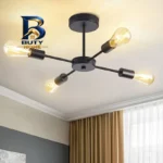 چراغ سقفی چهار شعله مدل مدرن کد S۱۲ اصل