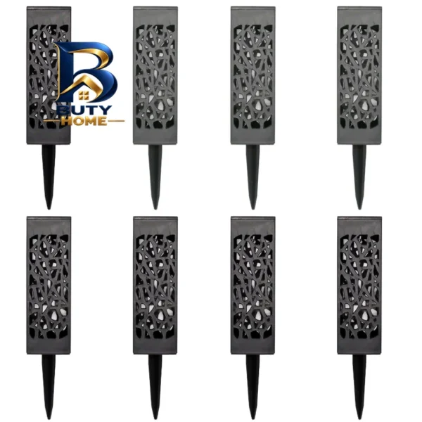 چراغ خورشیدی باغی سولونیکس مدل مکعب بسته 8 عددی