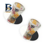 قاب چراغ هالوژن مدل دکوراتیو طرح کریستال پایه G۴ کد G۱۷ بسته ۲ عددی اصل