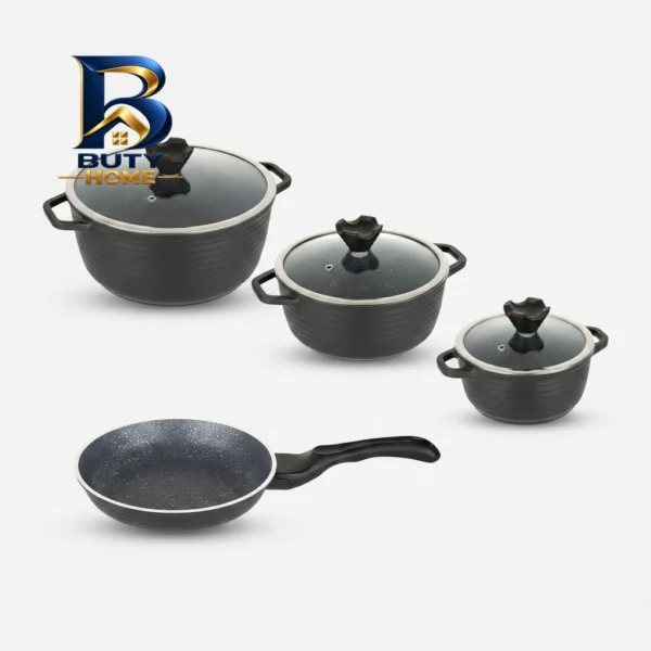 سرویس گرانیتی پخت و پز 7 پارچه عروس مدل کلاسیک خطی