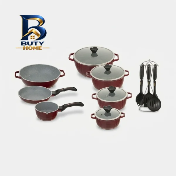 سرویس پخت و پز ۱۸ پارچه عروس مدل کلاسیک کد ۰۲