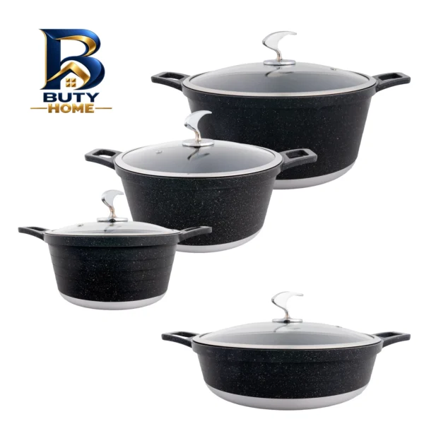 سرویس قابلمه گرانیتی ۸ پارچه نیو لایف مدل AFRA-۶۳۰۹ اصل