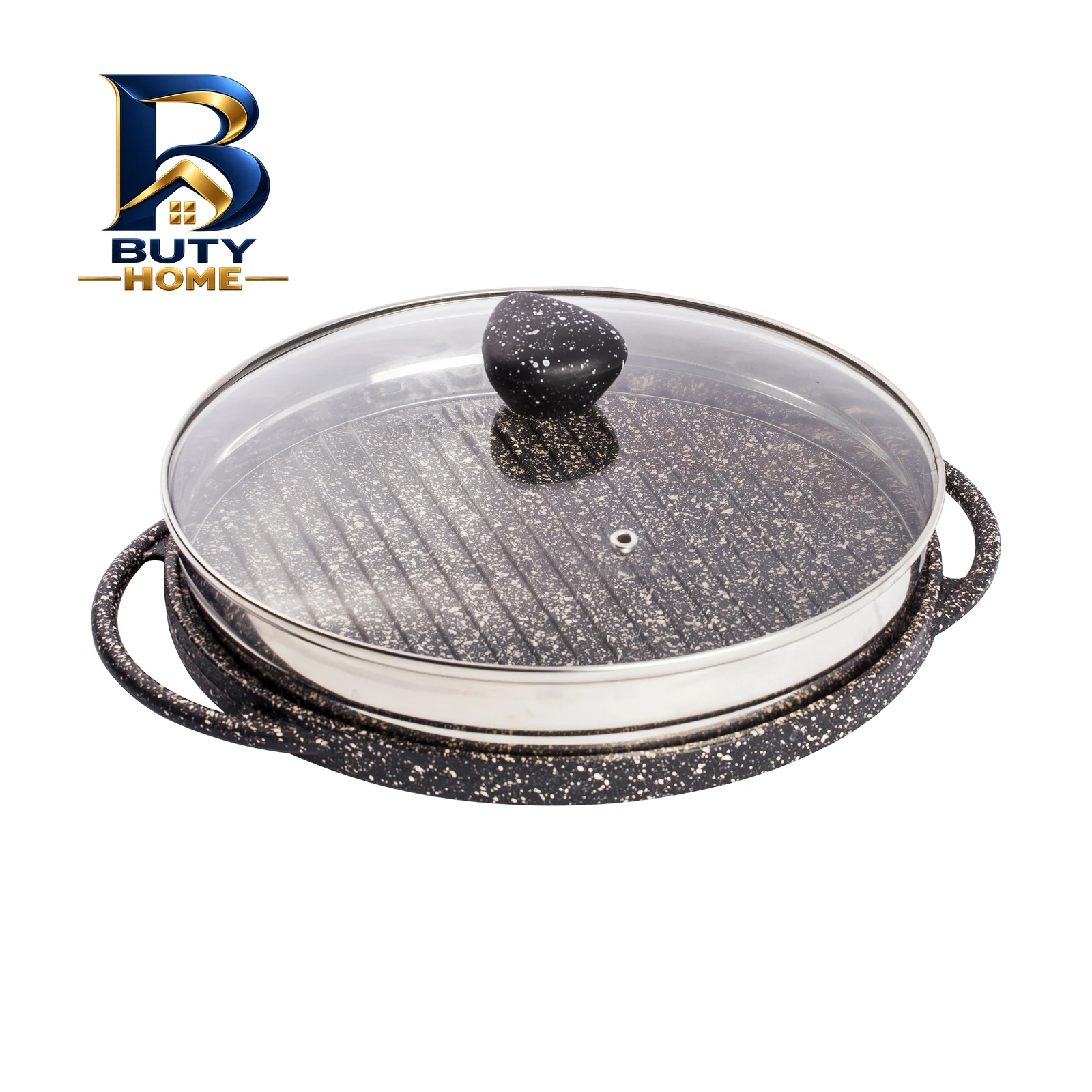 تابه گریل چدن نالینو با در پیرکس و قابلیت