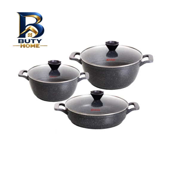 سرویس گرانیتی قابلمه و تابه 6 پارچه کاندید مدل تورینو