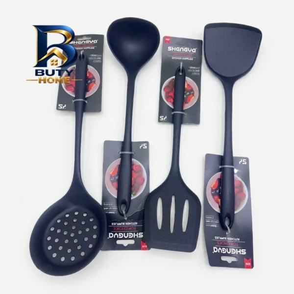 سرویس ملاقه و کفگیر 4 پارچه شنگیا مدل مدرن کد 20-460